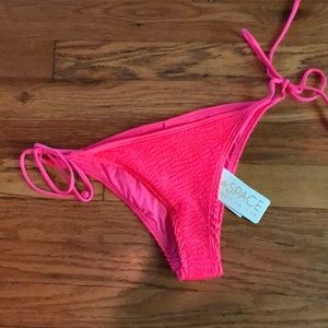 L* Space Lily Pucker Tie Side Bikini Bottoms